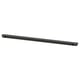 Option: Black ENHET storage rail, rectangular, powder-coated steel, fits under shelves for organizing.