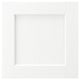Option: ENKÖPING: white, square cabinet door, wood-like texture, fiberboard core.