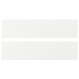 White ENKÖPING cabinet panels, wood-like texture, durable foil, rectangular shape.