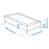 Illustration with measurements for the product: ESPEVÄR.