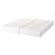 Option: White ESPEVÄR mattress base with rectangular design.