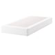 Option: Espevar white bed base, rectangular, sleek design, supportive & washable cover.