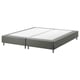 Option: Gray upholstered bed base with metal legs.