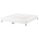 Option: White ESPEVÄR mattress base, upright rectangular design with metal legs.