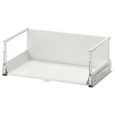 EXCEPTIONELL white drawer, push-to-open, steel runners, minimalist design.