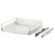 Option: An EXCEPTIONELL white drawer with push-to-open feature and runners, designed for smooth and silent closure.