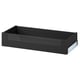 Option: This image shows a KNIVSHULT dark gray drawer, rectangular with smooth sides, ideal for kitchen storage.