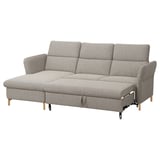 A FAMMARP sofa, gray with a herringbone pattern, featuring adjustable headrests and armrests.