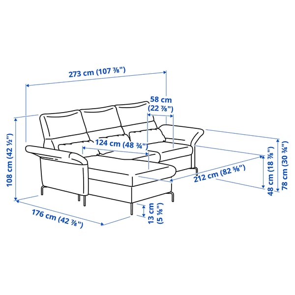 Illustration with measurements for the product: FAMMARP.