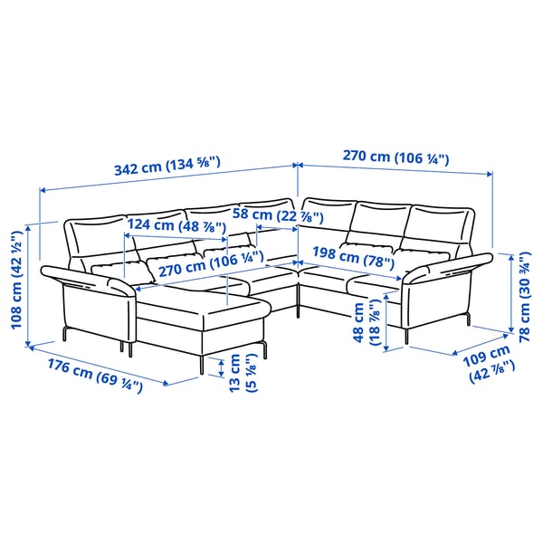 Illustration with measurements for the product: FAMMARP.