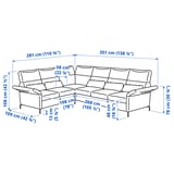 Illustration with measurements for the product: FAMMARP.