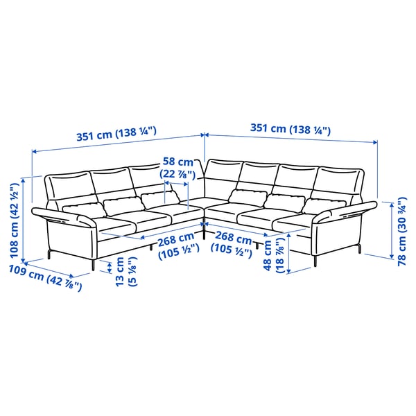 Illustration with measurements for the product: FAMMARP.