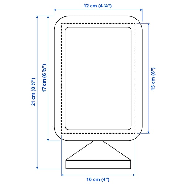 Illustration with measurements for the product: FIKONTRÄD.