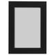 Option: Black rectangular picture frame with simple, modern design no picture.