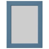 A blue FISKBO picture frame, rectangular, with a simple design.