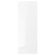 FÖRBÄTTRA cabinet with glossy white foil, particle board core, rectangle shape, practical and stylish design.
