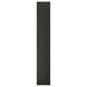 Black rectangular panel, part of FÖRBÄTTRA kitchen series, made of recycled wood and plastic, giving a sleek, modern finish.