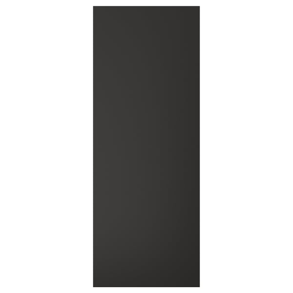 Black rectangular panel, FÖRBÄTTRA, matt finish.