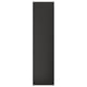 Black rectangular cover panel for kitchen, matt finish, made of recycled materials.