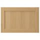 Option: This image displays a light brown FORSBACKA cabinet door made of oak veneer, featuring a classic frame design with beveled edges.