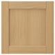 Option: FORSBACKA oak cabinet door. Warm, natural wood, square, solid design with beveled edges. Classic and traditional look.