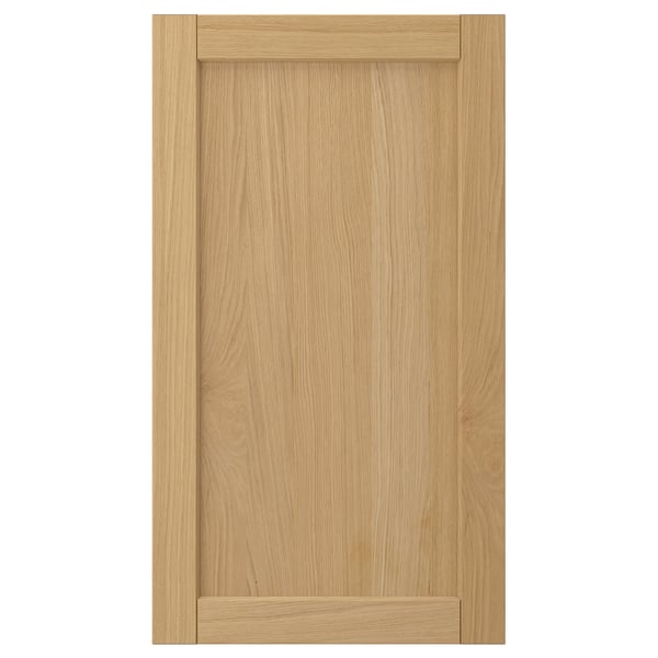 Forsbaka light oak cabinet door, rectangular with simple frame design.