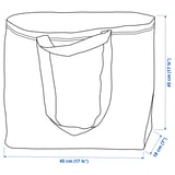 Illustration with measurements for the product: FRAKTA.