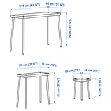 Illustration with measurements for the product: FRIDNÄS.