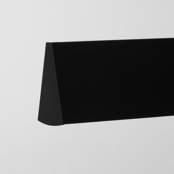 Modern black pendant lamp with sleek design, ideal for dining or kitchen areas. Glossy finish, high-quality plastic construction.