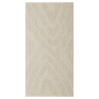 Beige FULLMAKT rug, polyester, indoor/outdoor, uniform texture.