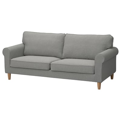 GÄLLTOFTA Frame, 3-seat sofa, Tibbleby grey
