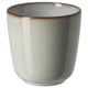 GLADELIG mug, grey-blue, stoneware, round, simple, elegant design.