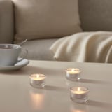 GLIMMA Unscented tealight, 6 hr