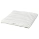 Option: White GRÄSROTSFLY duvet with lyocell and polyester filling, silky, ridged design.