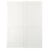 GRIMO white sliding wardrobe doors, modern & traditional panel design.
