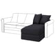 GRÖNLID Chaise longue section, Hillared anthracite