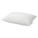 Option: A white GULKAVLE pillow with soft cotton and feather-down fill for back or side sleepers.