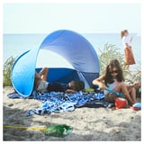 GULYXNE Beach towel, blue/floral pattern, 100x180 cm
