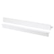 Two sleek HACKÅS white handles, smooth aluminum with modern design.
