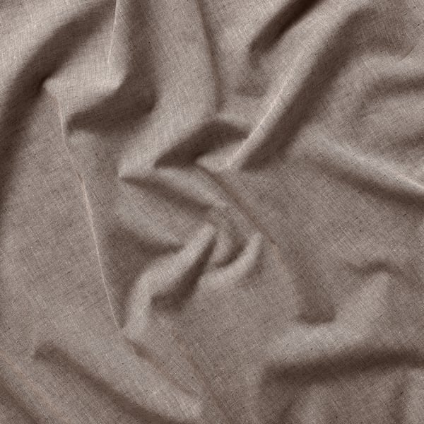 HANNALILL Curtains, 1 pair, light brown, 145x300 cm