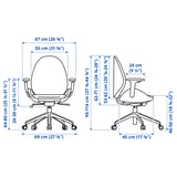 Illustration with measurements for the product: HATTEFJÄLL.