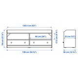 Illustration with measurements for the product: HAUGA.