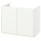 Havbaeck white bathroom cabinet, modern, minimalist design, wall-mountable, wood composite.