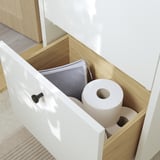 HAVBÄCK Wash-stand with drawers, white, 40x33x63 cm