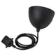 Black HAVSDJUP cord set with recycled plastic, for pendant lamps.