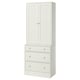 This image shows a HAVSTA tall white cabinet with drawers. It has a clean, modern design made from pine and fibreboard.