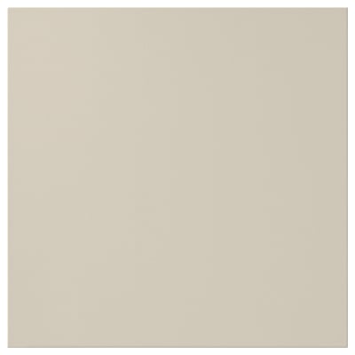 HAVSTORP beige kitchen cabinet door, rectangular, smooth finish.