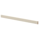 HAVSTORP beige trim, fiberboard & plastic, straight, smooth front.