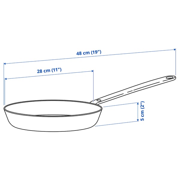 Illustration with measurements for the product: HEMKOMST.