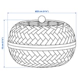 Illustration with measurements for the product: HÖKRUBBA.